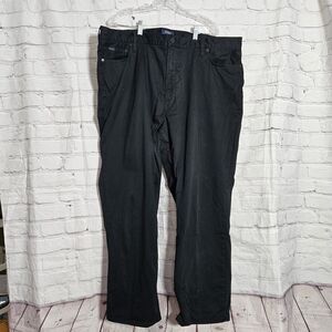 Polo Ralph Lauren Pants Mens Size 46B-30 Flat Front Black